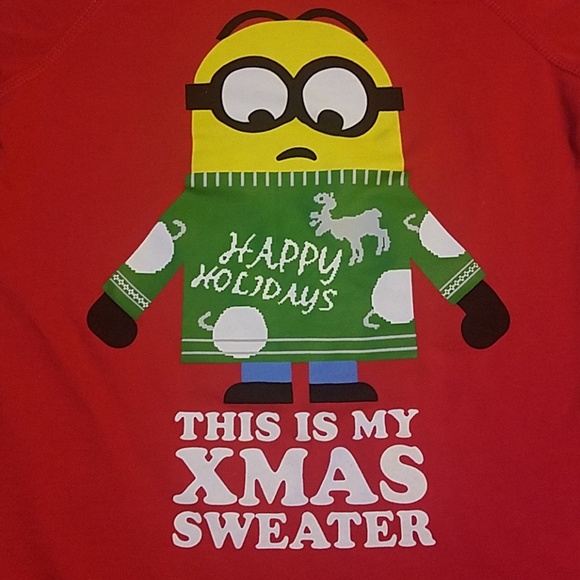 Despicable Me Minion Christmas Sweatshirt - M - Picture 2 of 5